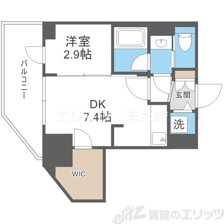シーズンフラッツ梅田EASTの物件間取画像